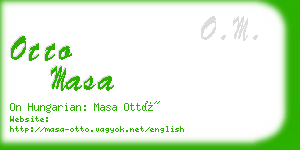 otto masa business card